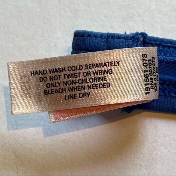 Victoria's Secret Bikini Swim Suit Sky Blue Top 36D Bottom Medium - Picture 4 of 13